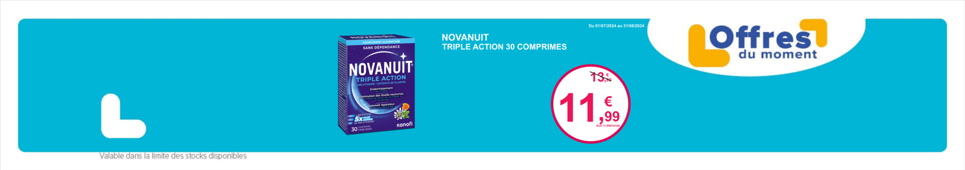 NOVANUIT TRIPLE ACTION 30 COMPRIMES