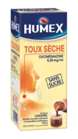 Humex 0,33 Mg/ml Solution Buvable Toux Sèche Oxomemazine Sans Sucre édulcorée à L'acésulfame Potassique Fl/150ml à LIVRON-SUR-DROME